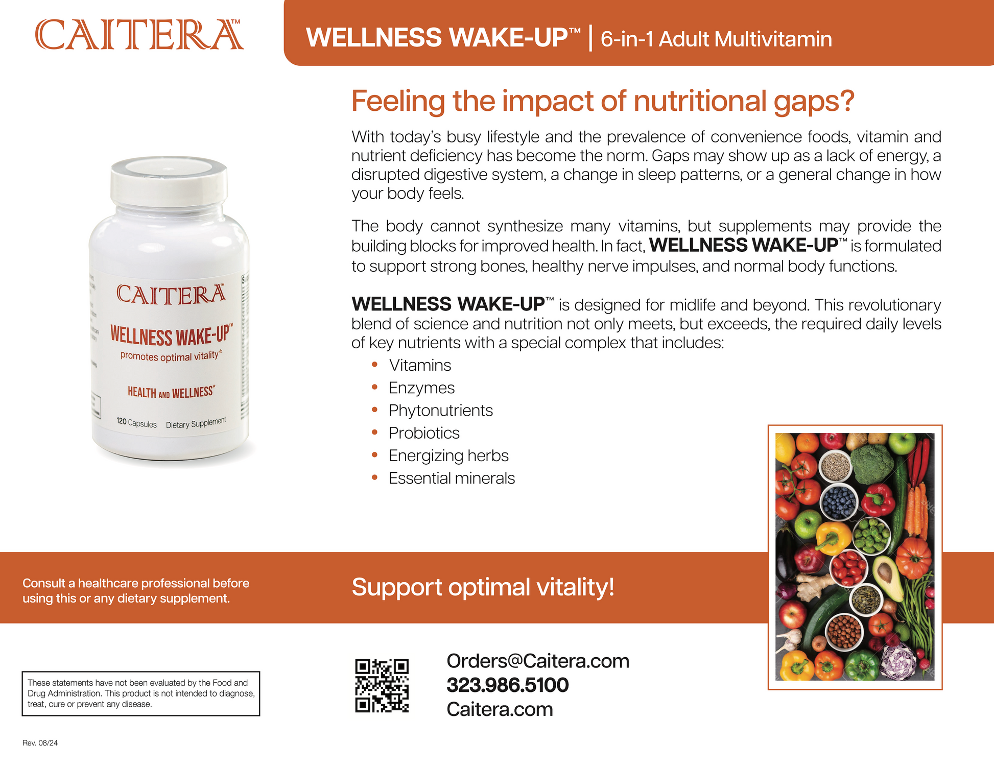 Wellness Wake-Up Supplement Flyer
